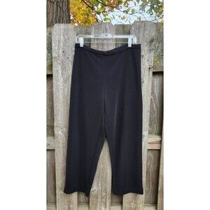 Chico's Design Chicos 3 US Size XL Black Slimming Ponte Knit Stretch Pants USA